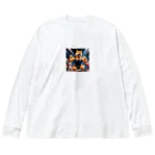 パンプアップシバイヌくんのボディビル選手のシバイヌくん Big Long Sleeve T-Shirt