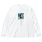 pezupezuの空飛ぶワンダフル犬 Big Long Sleeve T-Shirt