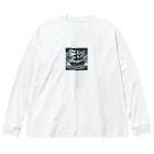 海の幸の幽霊海賊船 루즈핏 롱 슬리브 티셔츠