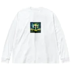 pompomダンスの夏の双子フェアリー Big Long Sleeve T-Shirt