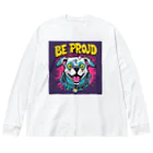 Be proudのBe proudわんちゃんバンドT Big Long Sleeve T-Shirt