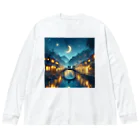 Rパンダ屋の「冬風景グッズ」 Big Long Sleeve T-Shirt