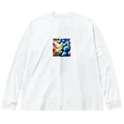 chika_22の紫陽花夢幻 Big Long Sleeve T-Shirt