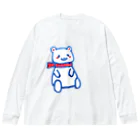 モチクマのシロクマくん ビッグシルエットロングスリーブTシャツ