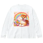 癒しのショップの夢の中の柴犬 Big Long Sleeve T-Shirt