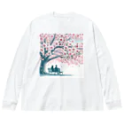 Rパンダ屋の「春風景グッズ」 Big Long Sleeve T-Shirt