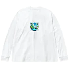 海の幸のカリブ海と船 Big Long Sleeve T-Shirt