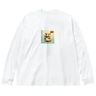 Master of Creativeの金色ハムスター Big Long Sleeve T-Shirt