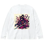 ハクユーShopのカッコいい侍のグッズ Big Long Sleeve T-Shirt