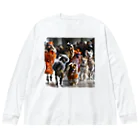 AQUAMETAVERSEのオシャレワンちゃん・パリコレ　Tomoe bb 2712 Big Long Sleeve T-Shirt