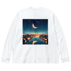 Rパンダ屋の「夜景グッズ」 Big Long Sleeve T-Shirt