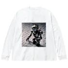 Yuelの作曲ロボット ビッグシルエットロングスリーブTシャツ