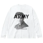 部屋とデニムとわたしのU.S.ARMYな野口英世さん ビッグシルエットロングスリーブTシャツ