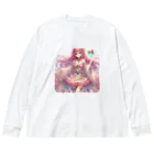 surasuramusumeのピンクの髪の「ジェム」 Big Long Sleeve T-Shirt