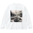 aircooled3の白黒ワーゲン大行列 Big Long Sleeve T-Shirt