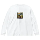 kokin0の横向きの犬 liting dog Big Long Sleeve T-Shirt