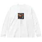 miyamon13の犬　筋肉マッチョ　 Big Long Sleeve T-Shirt