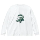 waniwanipanikuのリアル風なワニ Big Long Sleeve T-Shirt