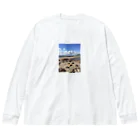 G-EICHIS_Groupの夏の海岸 ビッグシルエットロングスリーブTシャツ