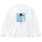 ZZRR12の天使のような笑顔 Big Long Sleeve T-Shirt