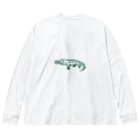 waniwanipanikuの緑のワニ Big Long Sleeve T-Shirt