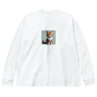 Taka Maker's のお座り子猫 Big Long Sleeve T-Shirt