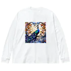 タカヤマ・サイトの絢爛豪華・孔雀 Big Long Sleeve T-Shirt