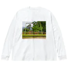 morinoyouseiの公園のブランコ ビッグシルエットロングスリーブTシャツ