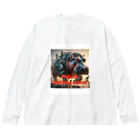 Noah2490のRobots building robots Big Long Sleeve T-Shirt