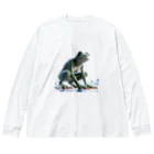 reptilesの真夏のカエル怪人 Big Long Sleeve T-Shirt