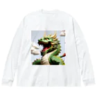 ハッピーハッピープラザ！の緑龍 Big Long Sleeve T-Shirt