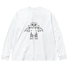 へっぽこデザインの大怪獣パグラ Big Long Sleeve T-Shirt