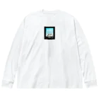 HappyFaceMarketの青空ハリウッドブルーバードUSA Big Long Sleeve T-Shirt