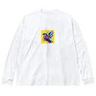 ultraha-のカラフルな鳥 ビッグシルエットロングスリーブTシャツ