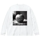 yuriseのモノトーンAppleグッズ Big Long Sleeve T-Shirt