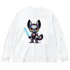 ゆうちゃんNFTいいねの耳長フェネックちゃんヒーローバージョン Big Long Sleeve T-Shirt