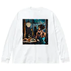 AQUAMETAVERSEの夕暮れ・寛ぎの時間　Tomoe bb 2712 Big Long Sleeve T-Shirt