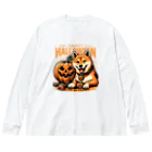 Naoki21のDOG x HALLOWEEN Big Long Sleeve T-Shirt