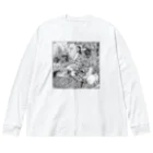 ユキ・アイコ・ヤマネart storeの【私の瞳に乾杯】ペン画描き起こしグッズ Big Long Sleeve T-Shirt