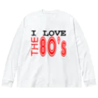 Pat's WorksのI LOVE THE 80's Big Long Sleeve T-Shirt