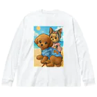 マロンとショコラの大冒険のマロンとショコラの休日リゾート Big Long Sleeve T-Shirt