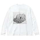 光平洋子のかしこいプーリー犬が振り向いた。puli illustration  Big Long Sleeve T-Shirt