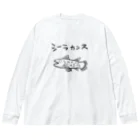 非ユークリッド幾何学を考える kodaisakanaのシーラカンス ビッグシルエットロングスリーブTシャツ