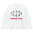 みけにっけ商店のDANCING FOXES ビッグシルエットロングスリーブTシャツ