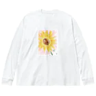 St.SKのひまわりsummer Big Long Sleeve T-Shirt