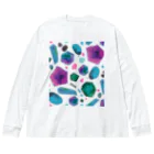 hugging love ＋《ハギング ラブ プラス》のcolour crystal ビッグシルエットロングスリーブTシャツ