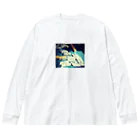 ニブイチ屋の捲りトップ Big Long Sleeve T-Shirt