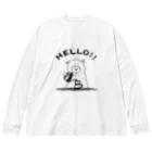 MERUMO FOREVERのアルパカ珈琲店 Big Long Sleeve T-Shirt