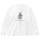 オカメインコ定点観測のホワイトフェイス　もふちりオカメインコ Big Long Sleeve T-Shirt