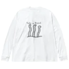 海のサワガニのひとやすみチンアナゴ Big Long Sleeve T-Shirt